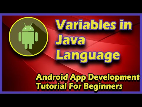 Variables In Java Android App Development Tutorial For Beginners