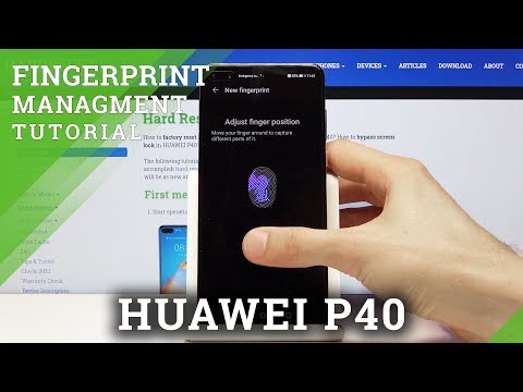 How to Add Fingerprint on HUAWEI P40 - Unlock HUAWEI P40 by Fingerprint