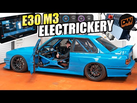 E30 M3 Track Car gets £10k AiM PDM32 & Motorsports Wiring upgrade