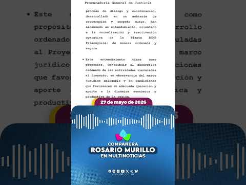 La Compañera Rosario resalto el acuerdo para reactivar la planta minera de Palacagüina, Madriz.
