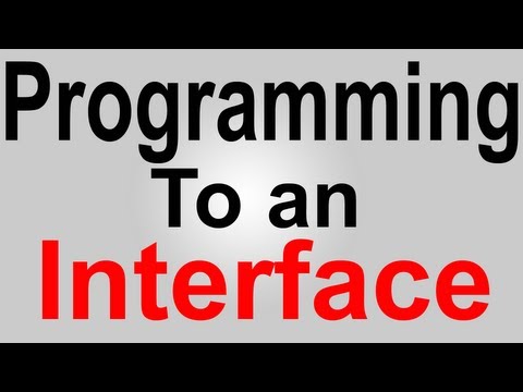 Java Best Practice Programming To An Interface