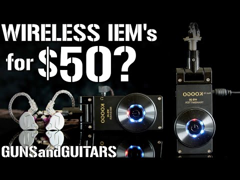 GENIUS WIRELESS IEM HACK!!! (The Koogo guitar wireless system for in ear monitors)