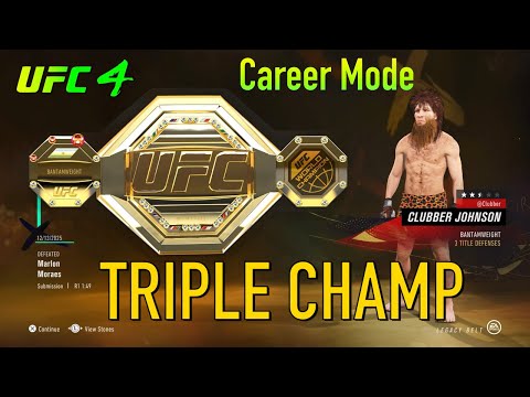 How I Won Belts In 3 Weight Classes || UFC 4 Career Mode