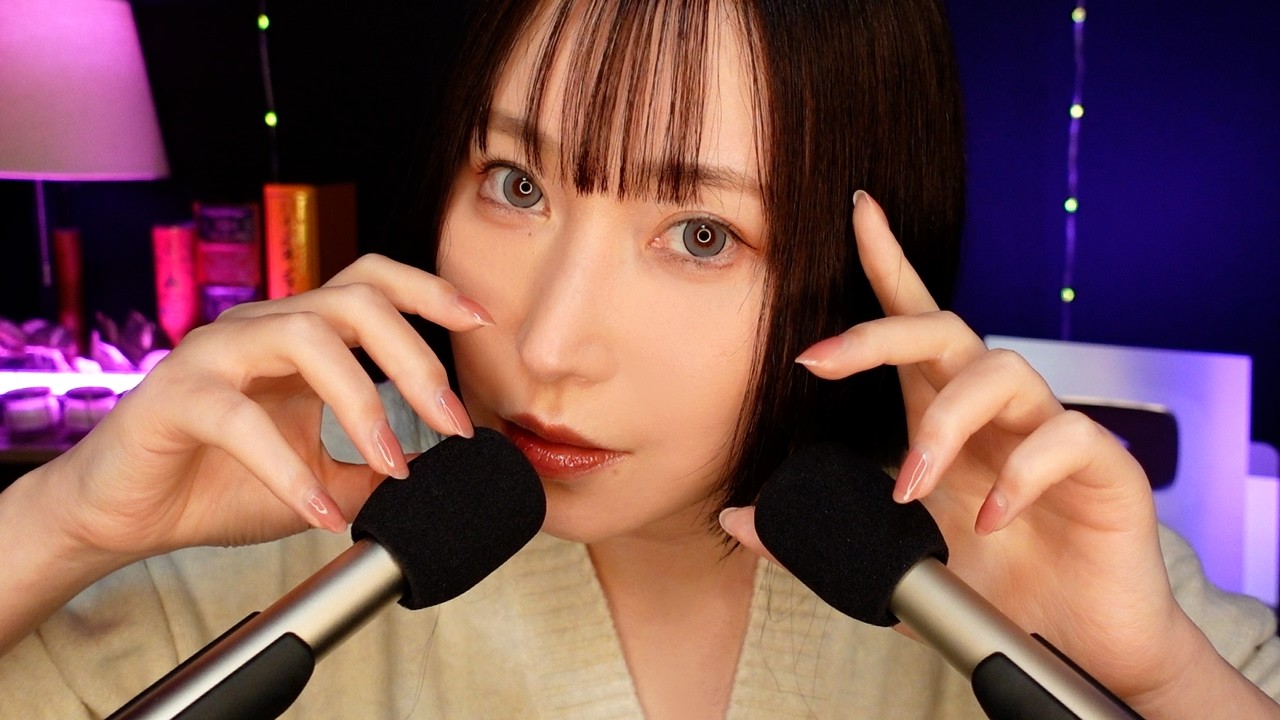 【ASMR】風防tktkタッピングとskskスクラッチング【マウスサウンド】