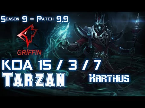 GRF Tarzan KARTHUS vs TALIYAH Jungle - Patch 9.9 KR Ranked