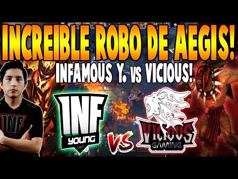 INFAMOUS YOUNG vs VICIOUS [BO3] - Increíble Robo de Aegis! - AORUS LEAGUE DOTA 2