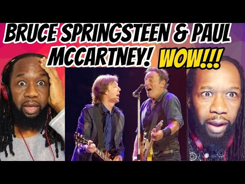 BRUCE SPRINGSTEEN and PAUL McCARTNEY in amazing BEATLES Medley live show! REACTION - First hearing