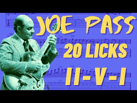 20 Joe Pass 2 5 1 Licks  - Major & Minor