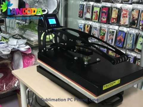 Lancoda 2D Sublimation Blank PC Cell Phone Case Mobile Cover with metal insert