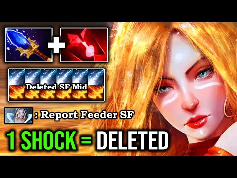 100% PURE SHOCKING 1 Shot = Deleted Against Pro SF Mid with Infinite Gank Aghanim Lina IMBA DotA 2