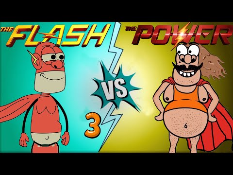 The Flash vs The Power – Funny Cartoon Superhero (Episode 3)