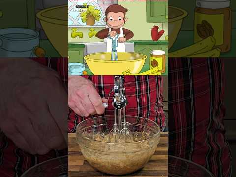 Grandpa Bernie's Top-Secret Banana Bread Bake-Off!😋 #shorts #curiousgeorge #bananabread #pbs