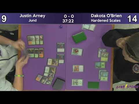 Justin Arney (Jund) vs Dakota O'Brien (Hardened Scales) - Sunday Night Modern 12/9/18