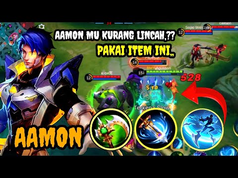 Cara beli item aamon tersakit 🔥 aamon pakai item windtalker jadi lincah banget - mobile legends