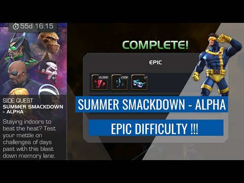 Summer Smackdown Alpha (Week 1) - Epic Difficulty 100% Complete!!! | Marvel Contest of Champions