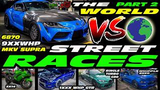 STREET RACES 9XXWHP MKV SUPRA VS 6870 G80 M3, C7, C6, ZX1400, GTR, M340, SUPRA, WHIPPLE S550, GT500