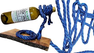 I Made a Floating Rope Wine Holder Thingy