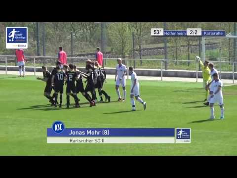 B-Junioren - TSG 1899 Hoffenheim 2 vs. Karlsruher SC 2 2-2 - Jonas Mohr