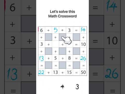 Can you solve this math crossword #sudoku