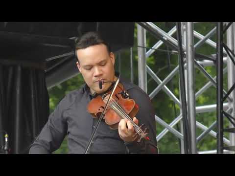 Jimmy Rosenberg, Christiaan van Hemert and Denis Chang at Django Festival 2022 Fontainebleau