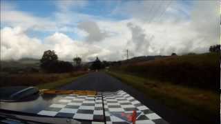 Drew and Ella Kent Targa Tasmania 2012 Mole Creek stage