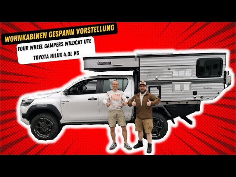 Four Wheel Campers Wildcat UTE camper on Nestle Toyota Hilux V6 with Pepec flatbed