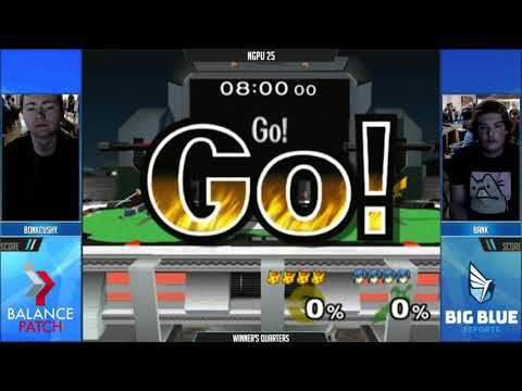 NGPU 25 SSBM - BonkCushy (Pikachu) vs. Bank (Marth) - Melee WQF