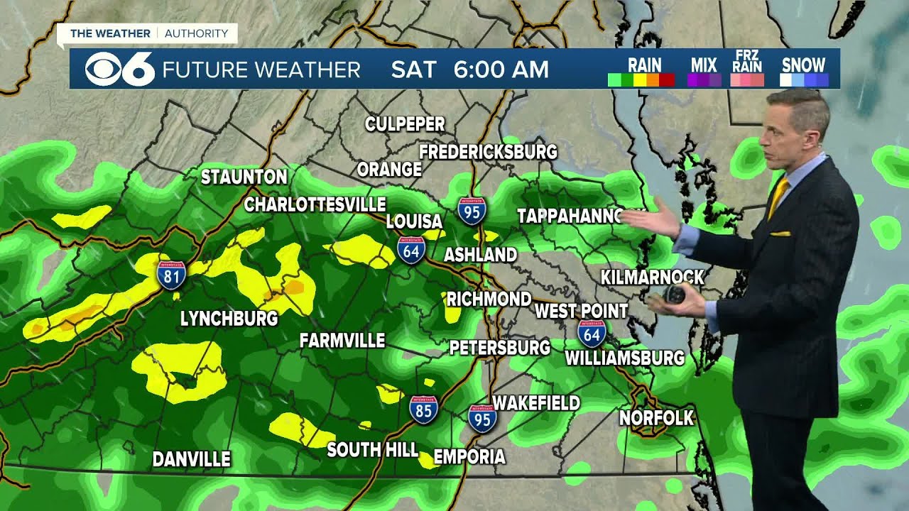 Tracking rain for the weekend