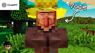 Recriei Minecraft mas você é um aldeão (usando IA)