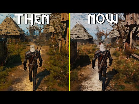 The Witcher 3 Day One PS4 1.0 vs 4.0 PS5 Next Gen Patch Ray Tracing Graphics Comparison | PS4 vs PS5
