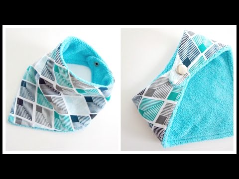 {Step-by-Step} Easy Bandana Baby Bib 3m-36m
