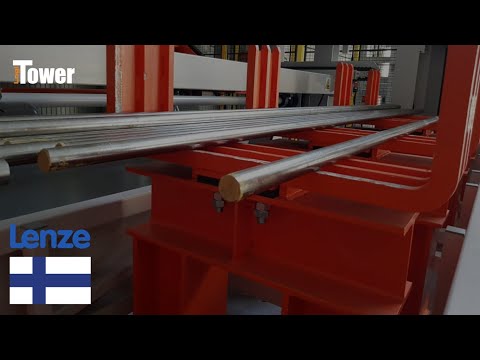 LOGITOWER: LENZE - sauvojen ja telojen varastointi tuotantohallissa