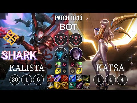 EM Shark Kalista vs Kai'Sa Bot - KR Patch 10.13