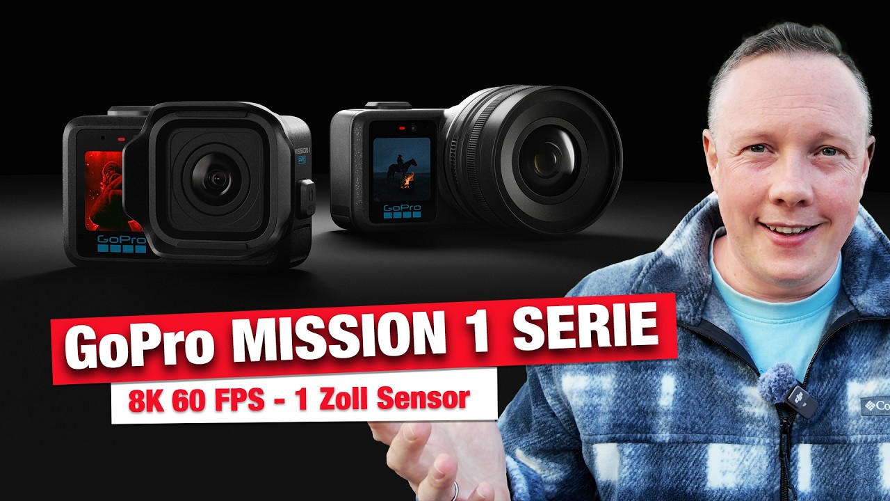Tech-News: Die GoPro MISSION 1 Serie - Actioncam mit 8K & 1 Zoll Sensor kommt ende Mai!