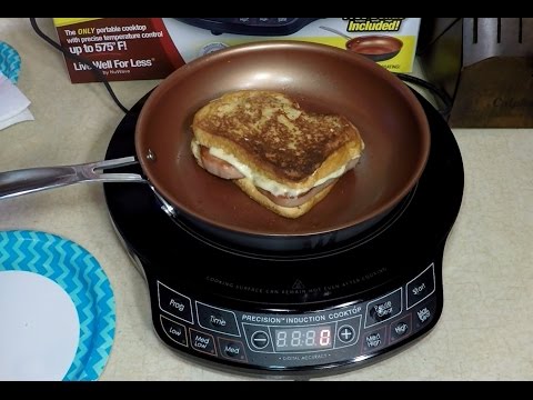 Mayo Fried Spam Burger NuWave Induction Cook Top