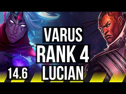 VARUS & Neeko vs LUCIAN & Milio (ADC) | Rank 4, Legendary, 14/2/2 | BR Challenger | 14.6