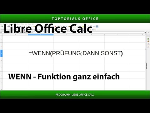 WENN dann sonst FUNKTION (LibreOffice Calc)