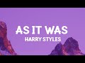 Download Lagu Harry Styles - As It Was Lyrics Mp3 Free