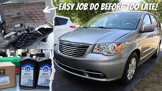 Change 62TE Transmission Fluid on Chrysler Town and Country, Dodge Caravan | Pump Whine Goes Away?