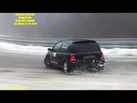 Śpiewak Krzysztof - Renault Clio  -SuperOES 1 Runda  Tor Kielce 27-01-2018