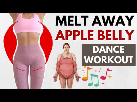 MELT APPLE BELLY FAT DANCING, lose stubborn muffin top & belly pooch. Easy dance moves for beginners