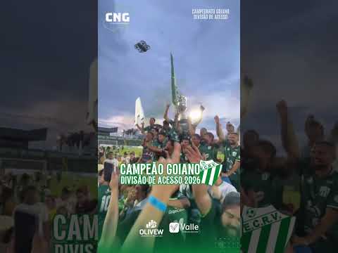 RIO VERDE É O CAMPEÃO GOIANO DA DIVISÃO DE ACESSO  #rioverde  #futebol