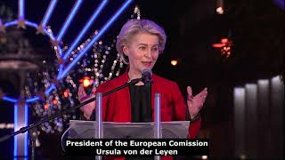 SPEECH president of the EU commission Ursula von der Leyen EuroChanukah 2021
