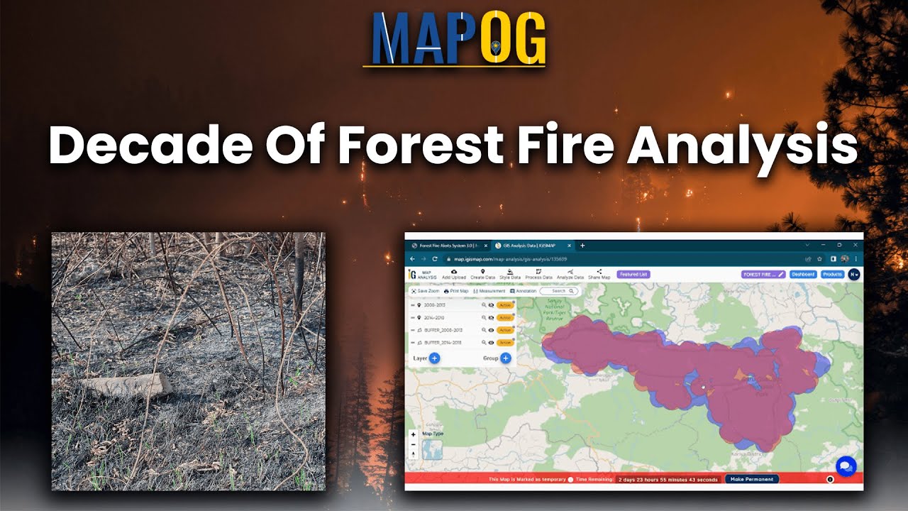 Analysis of Forest Fire and Map Risk Areas with Buffer Tool
