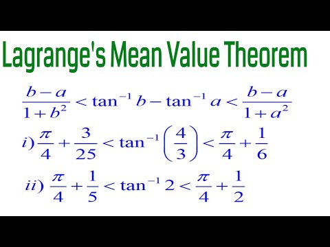 Problems on Lagrange's Mean Value Theorem/LMVT/First Mean Value Theorem