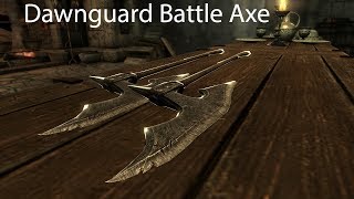 Dawnguard Battle Axe Skyrim Special Edition Mod Showcase by Xenocraft1212