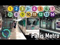 Paris metro all the lines compilation