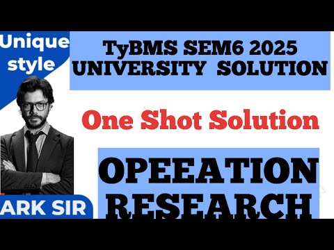 VAM METHOD || OPERATION RESEARCH || IFS NWCR LCM BY VAM || ARK SRK SIR || TYBMS SEM 6 OR