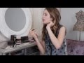 Laura Marano Applies Liner With Her Eyes Closed