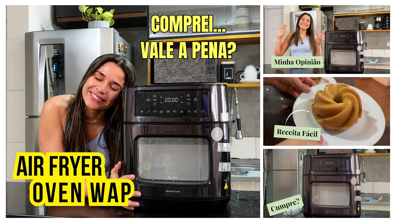 Miniatura da avaliação em vídeo de Fritadeira WAP Air Fryer FAMILY 4 Litros